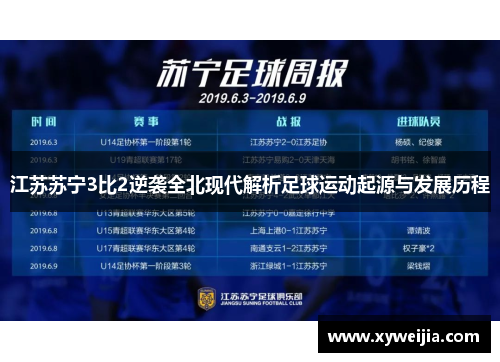 江苏苏宁3比2逆袭全北现代解析足球运动起源与发展历程